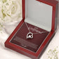 To My Girlfriend "You're The One I Want" Heart Necklace