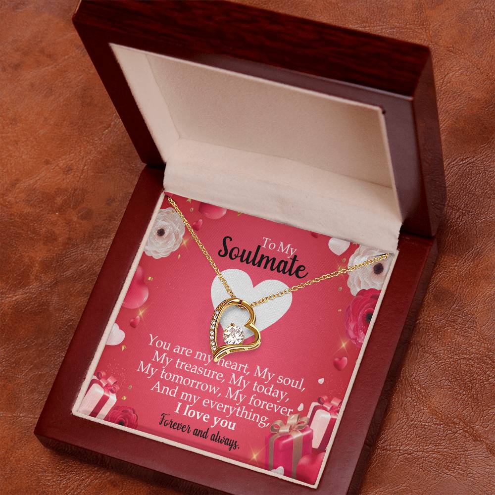 To My Soulmate "You Are My Heart" Necklace