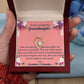 To My Granddaughter "You Will Never Outgrow Our Heart" Necklace