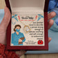 To My Doctor Wife "Thank You" Heart Necklace
