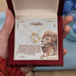 To My Beautiful Daughter "Never Forget That I Love You" Necklace