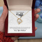 To My Gorgeous Wife "You're The Best" Heart Necklace