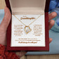 To My Granddaughter "I Will Always Be With You" Heart Necklace