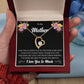 To My Mother "I Am The Luckiest Kid" Heart Necklace