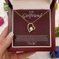 To My Girlfriend "You're The One I Want" Heart Necklace