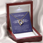 Gift For Granddaughter "You Bring Us Happiness" Heart Necklace