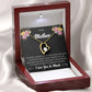 To My Mother "I Am The Luckiest Kid" Heart Necklace