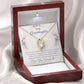 To My Granddaughter "This Old Woman Will Always Have Your Back" Heart Necklace