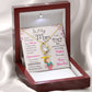 To My Mom "I Will Always Be Your Little Boy" Heart Necklace