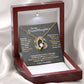To My Granddaughter "Hold This Tight To Feel My Love" Heart Necklace