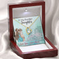To My Daughter "I Love You" Heart Necklace