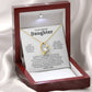 Gift For Daughter "I'll Love And Protect You" Heart Necklace