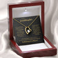 To My Granddaughter "Dance In The Rain" Heart Necklace