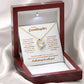 To My Granddaughter "I Will Always Be With You" Heart Necklace