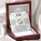 To My Wife "I Will Love You Forever" Heart Necklace