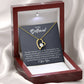 To My Girlfriend "You Complete Me" Heart Necklace