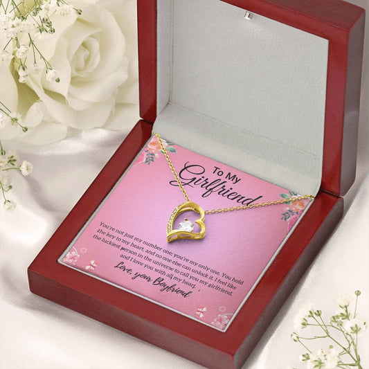 Gift For Girlfriend "You're My Only One" Heart Necklace