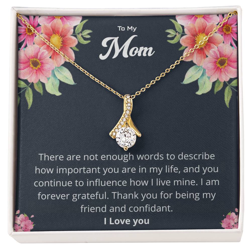 Gift For Mom "I Am Forever Grateful" Necklace