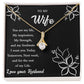 To My Wife "You Are My Strength" Necklace
