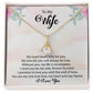 To My Wife "My Heart Beats Only For You" Necklace