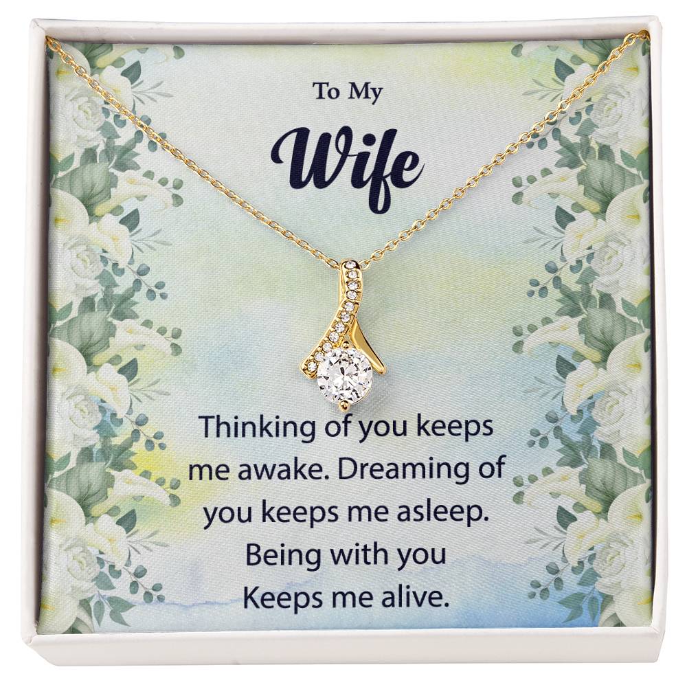To My Wife "Thinking Of You" Necklace