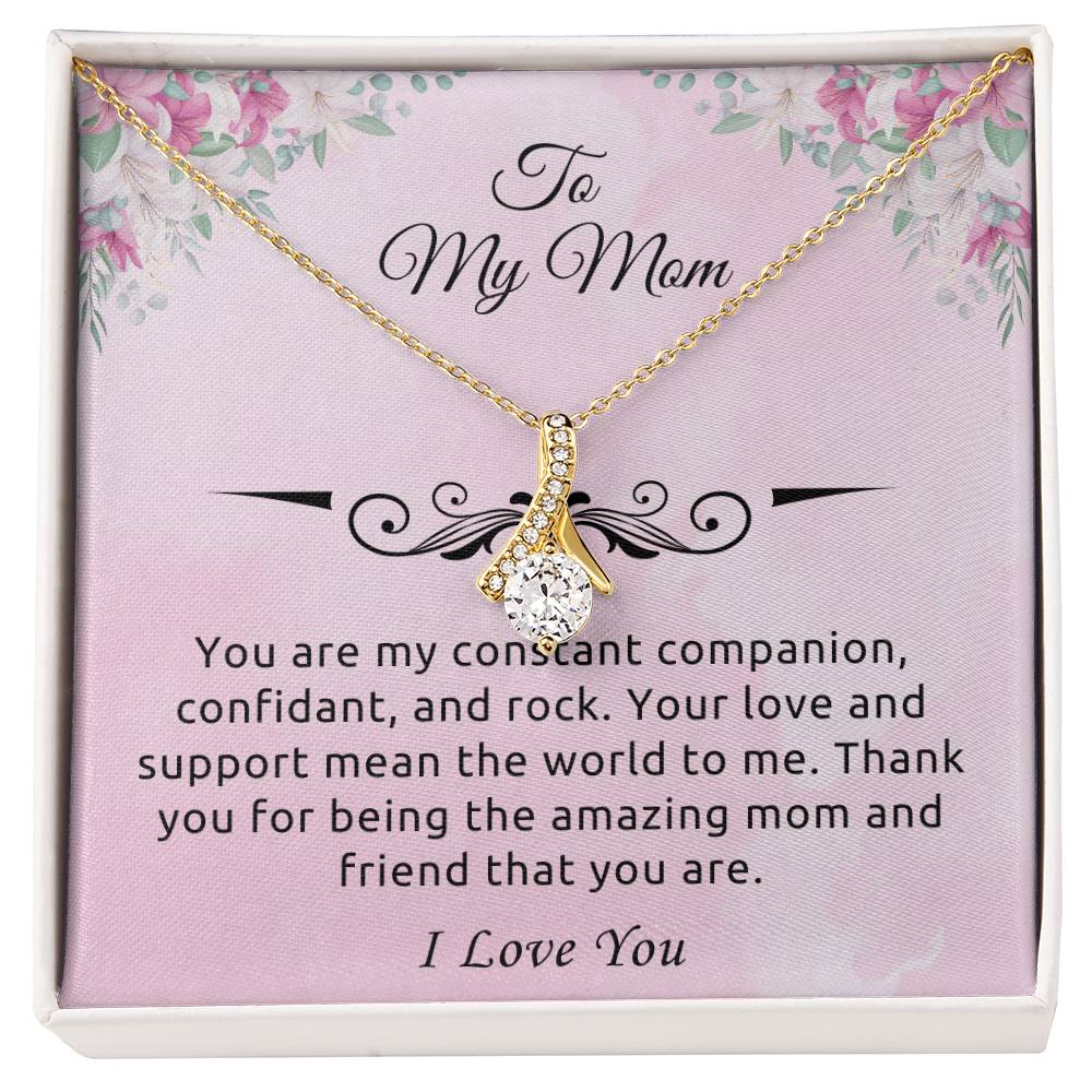 To My Mom "You Are My Rock" Necklace