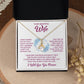 To My Beautiful Wife "Feel My Love" Necklace