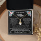 To My Wife "I Love You Always And Forever" Necklace