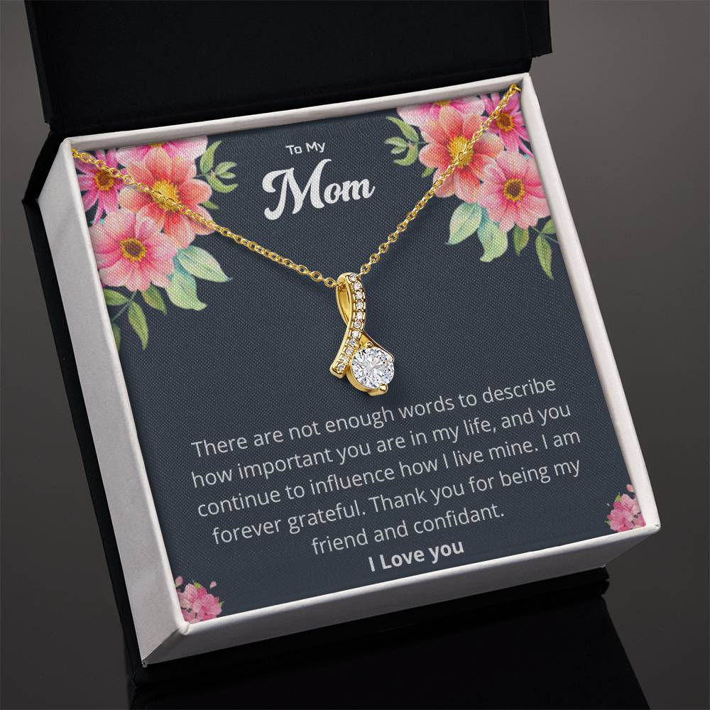 Gift For Mom "I Am Forever Grateful" Necklace