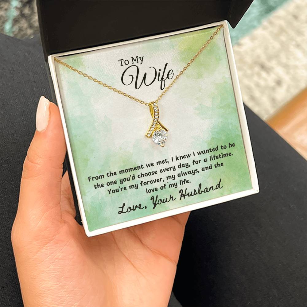 Gift For Wife "You're My Forever" Necklace