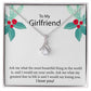 To My Girlfriend "The Most Beautiful Thing In The World" Necklace