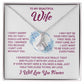 To My Beautiful Wife "Feel My Love" Necklace