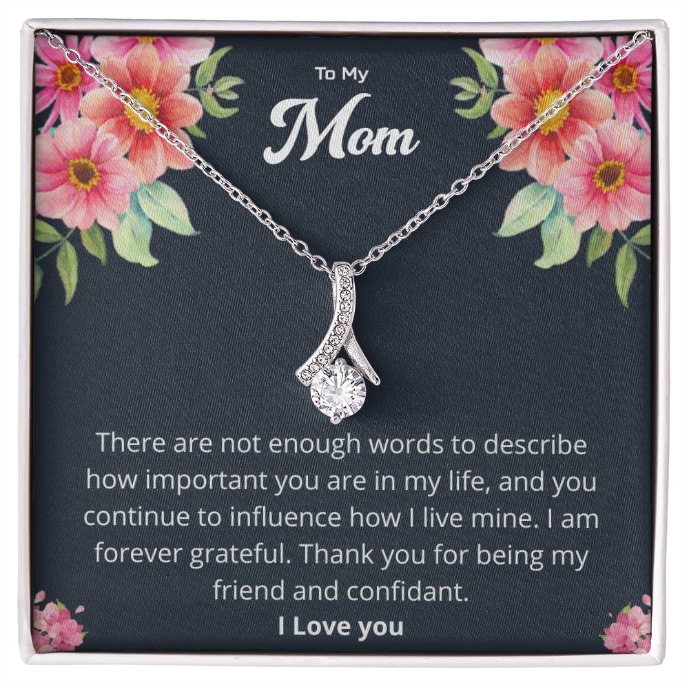 Gift For Mom "I Am Forever Grateful" Necklace