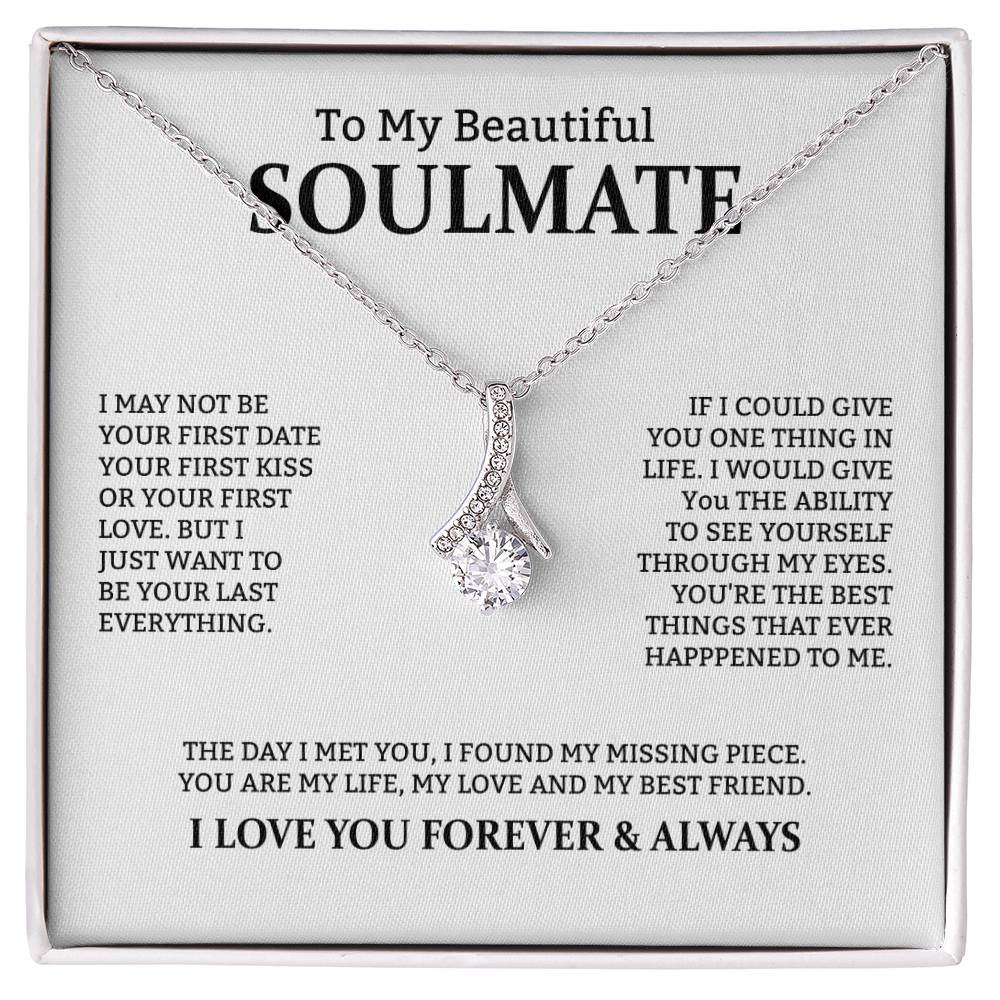 To My Soulmate "You Are My Life" Necklace