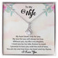 To My Wife "My Heart Beats Only For You" Necklace