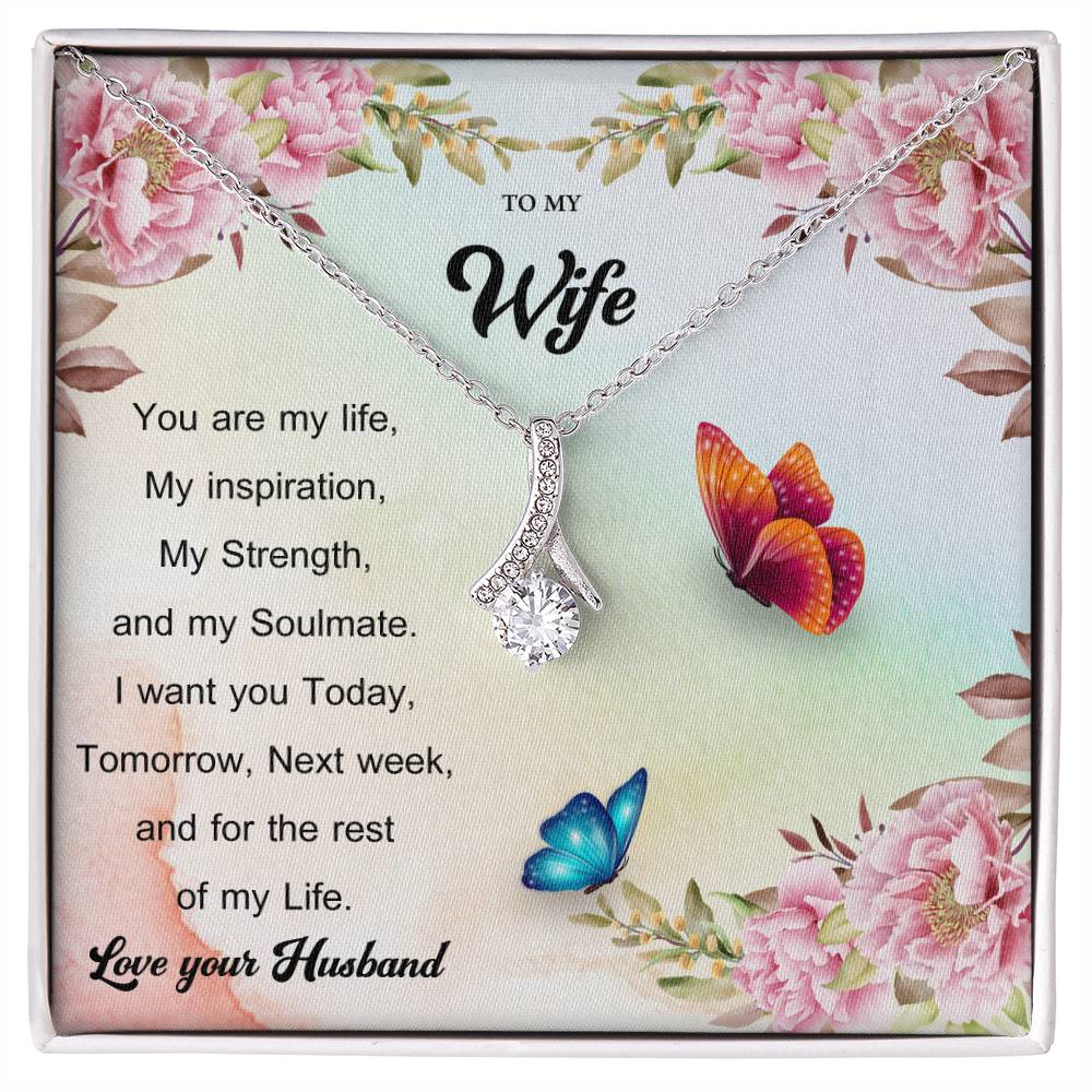 To My Wife "You Are My Life" Necklace
