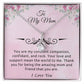 To My Mom "You Are My Rock" Necklace