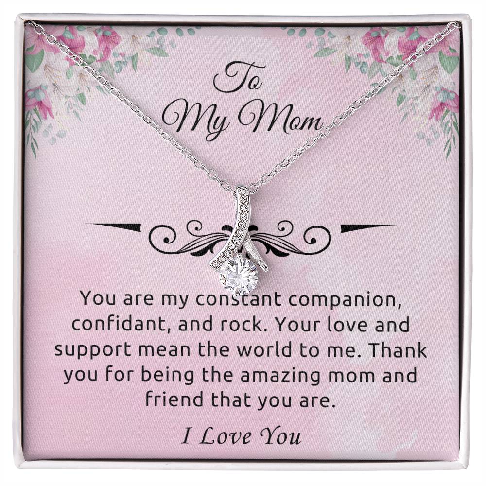 To My Mom "You Are My Rock" Necklace