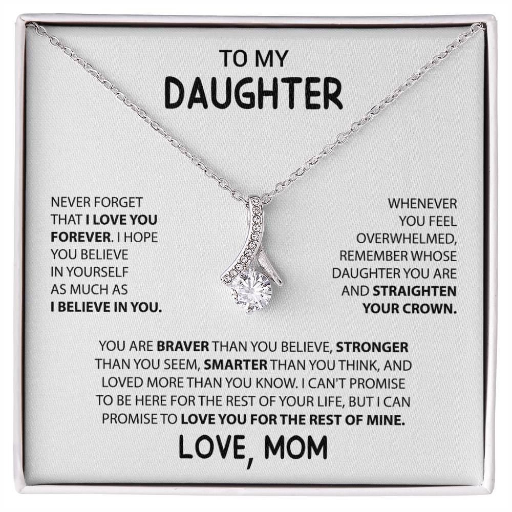 To My Daughter "I Believe In You" Necklace