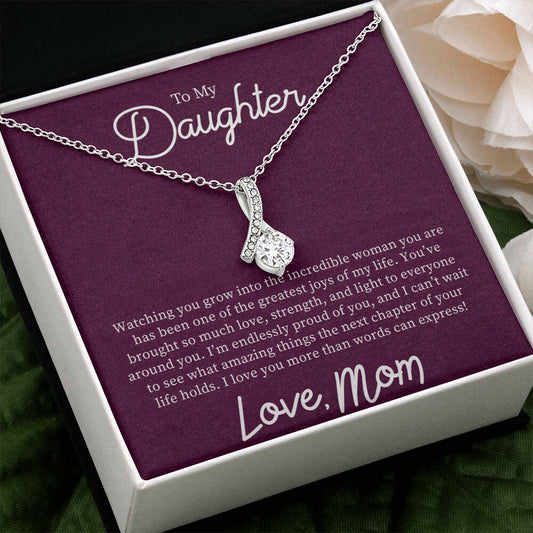 To My Daughter "I'm Endlessly Proud Of You" Necklace