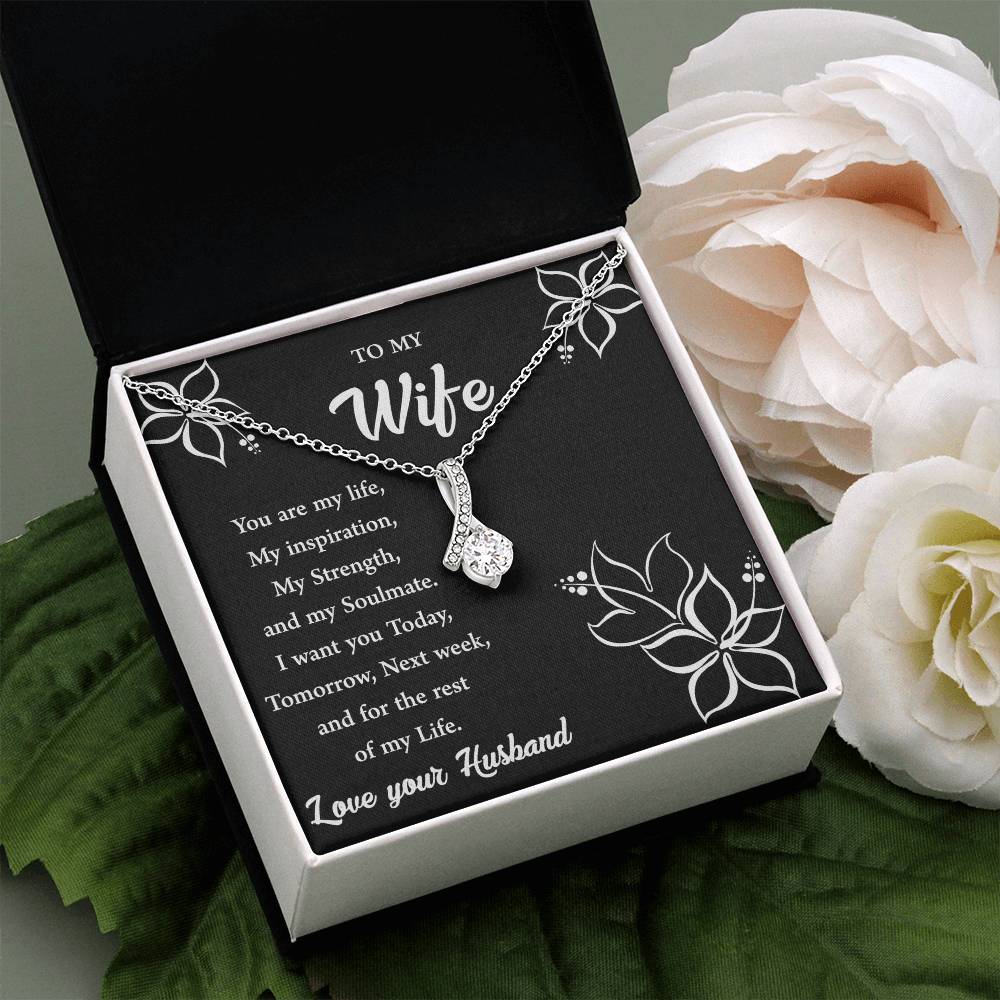 To My Wife "You Are My Strength" Necklace