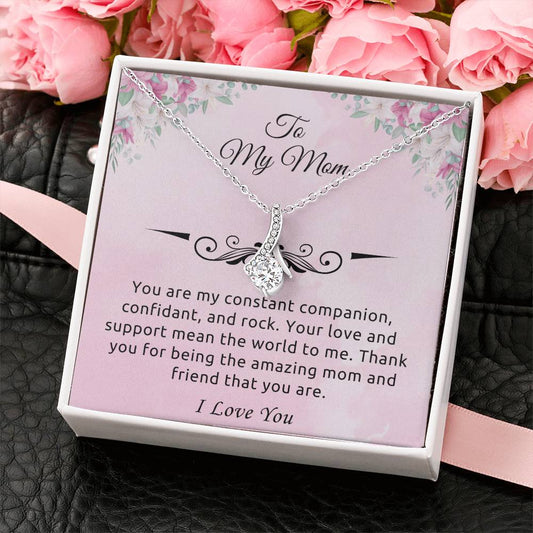 To My Mom "You Are My Rock" Necklace