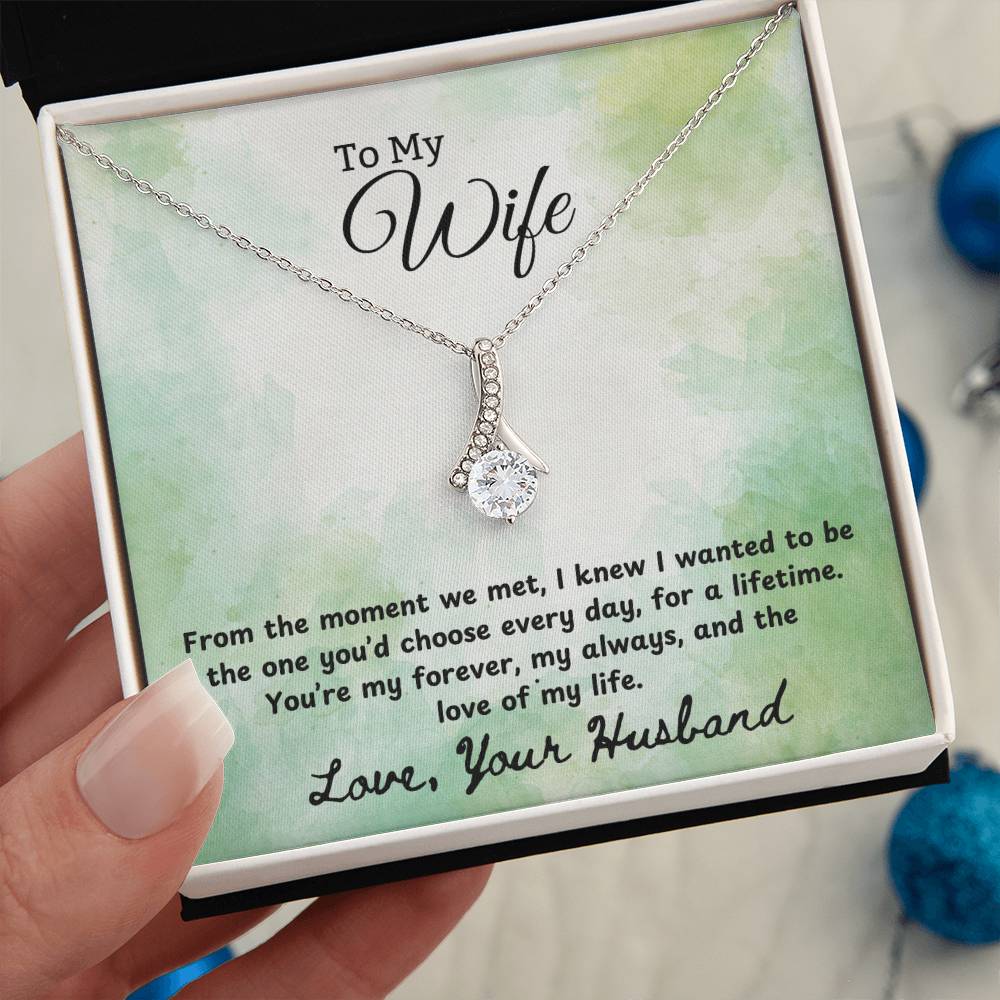 Gift For Wife "You're My Forever" Necklace