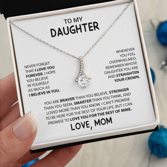 To My Daughter "I Believe In You" Necklace