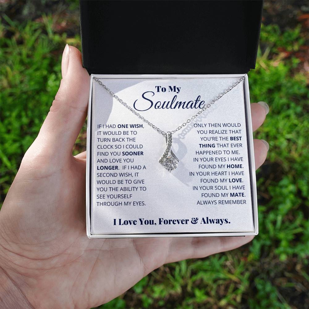 To My Soulmate "I Love You, Forever & Always" Necklace