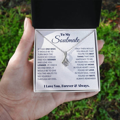 To My Soulmate "I Love You, Forever & Always" Necklace