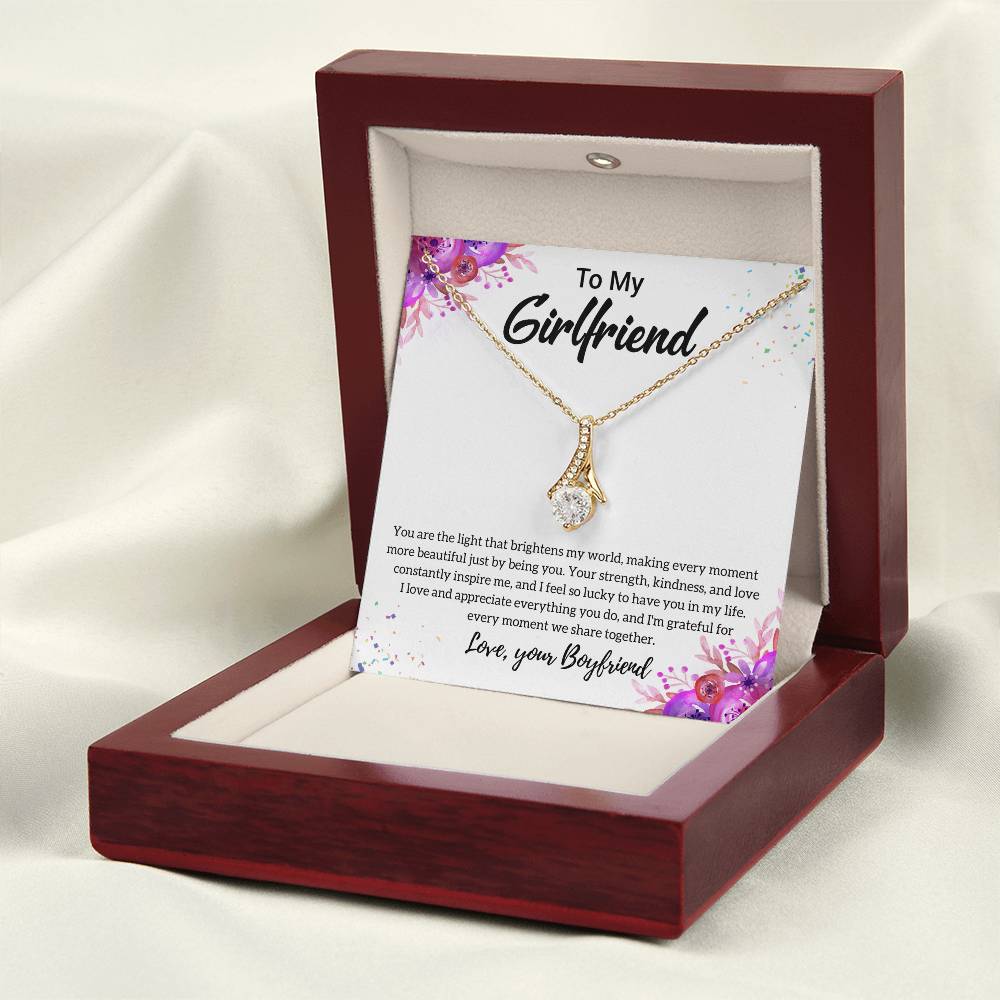 Gift For Girlfriend "I Feel So Lucky" Necklace
