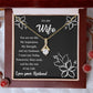To My Wife "You Are My Strength" Necklace