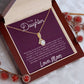 To My Daughter "I'm Endlessly Proud Of You" Necklace