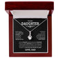 To My Daughter "Never Forget I Love You" Necklace